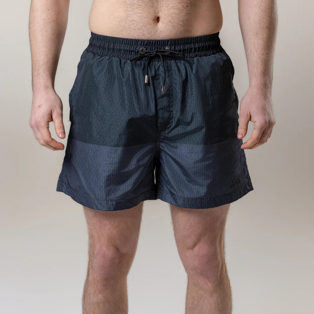 Lanka Split Swim Shorts - Dark Grey/Light Grey